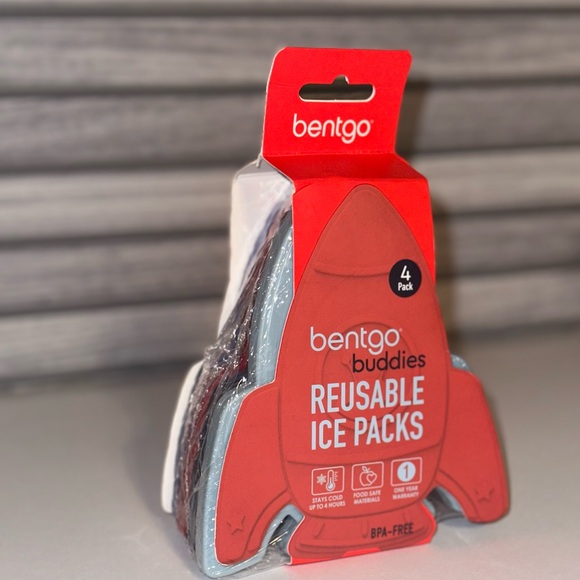 Bentgo Buddies Rocketship Reusable Ice Packs 4pk - Picture 5 of 5